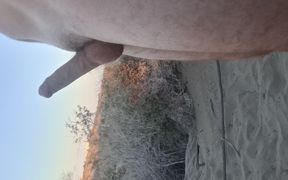 Walking Naked an Cumming in the Dunes of Maspalomas