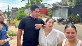 Small-Titted Latina Maids Seduced In The Market