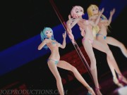 MMD SFW Miku Luka And Lily - Anitta - Paradinha 1090