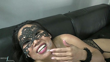 Asian milf wife creampie gangbang cum fill up private orgy