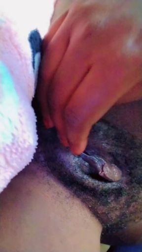 Alone in Bed Pleasuring My Pussy