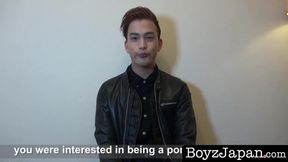 BoyzJapan.com - Gay Japanese student interviewed and jerks off till cumshot