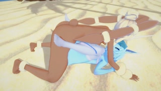 (3D Hentai)(Furry)(Futa)(Pokemon) Glaceon X Lopunny