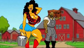 Redneck's Slutty Wife. Cartoon