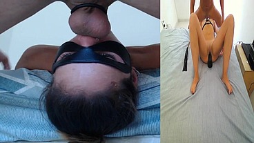 GIRL FIRST INVERTED ,BDSM,DEEP THROAT, SLOOPY. TITS , BIG DILDO