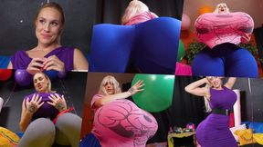 Blonde to Extremely Glamorous Hourglass Balloon Goddess