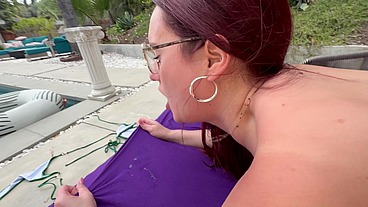 POV - CLOSE UP BLOWJOB AND CUMSHOT OF KAYLA DAVIES
