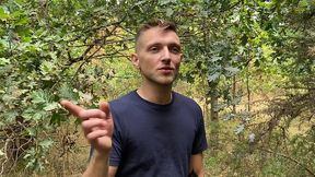 soumis au sperm et la pisse en plan exterieur