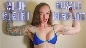 Blue Bikini Muscle Pump and JOI wmv