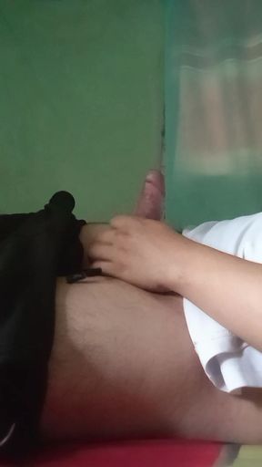 My Handsome Guest Jerked off.