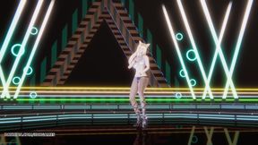 [mmd] Everglow - Bon Bon Chocolat Ahri Sexy Striptease 4K 60fps
