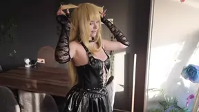 Fucked Cosplayer Misa Amane at Her House and Filled Her Mouth with Cum