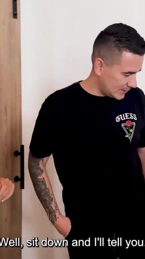 Thrilling moment from "Colombian babe Daniela Andrea fucks her horny neighbor who spies on her through the window and"