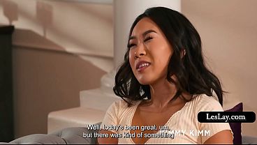 Busty Stepmom Puts Tiny Asian Stepdaughters Boob Size Insecurity To Rest - Dee Williams, Kimmy Kimm
