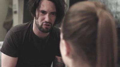 Father fucks his android clone teen daughters throat
