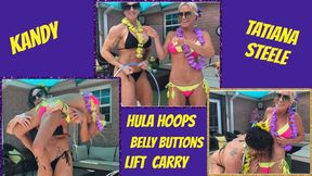 Belly buttons, Bikinis and Babes:Kandy And Tatiana's Sexy Hula Hoop Play
