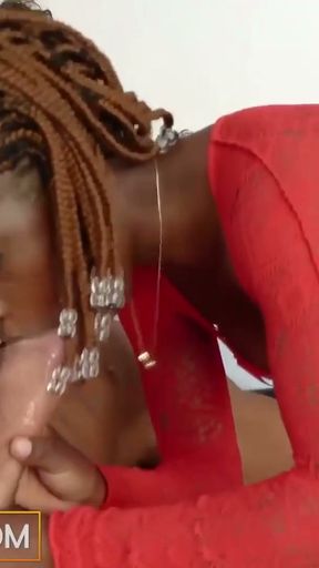 African Casting - Beautiful Black Babe Valentine's Day Audition   Clip 1