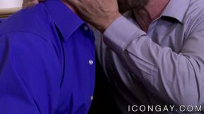 Mature gay Max Sargent passionately fucks hunk Tony Salerno
