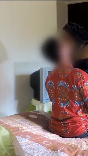 I caught this 19YO EBONY who was the pastor's daughter sneaking out... and she stayed until morning   Clip 2