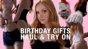 Birthday Gifts Haul & Try On