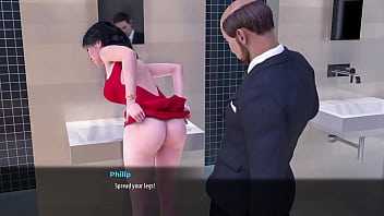 Fashion Business #7 - Monica fucking in toilet and sucking dick