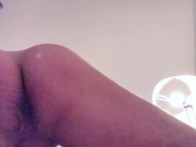 HUGE DILGO IN STR8 CHUBBY GUY'S ASS