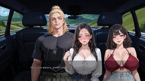 a hawt car blowjob - ntr d by my friend - nts route #23 an ai animated sex game