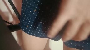 Filipino twink gooning in boxers huge cumshot blast