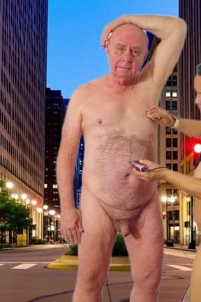 Hot Public Night Shave with Garabas and Olga