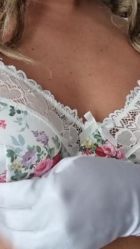 90s Vintage Flower Bra