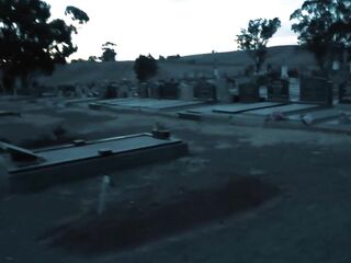 Thick Hips Spooky Vibes Movie scene two St Johns Cemetery