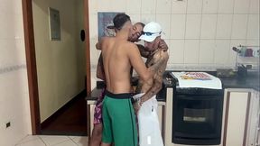gifted favela dweller fucks submissive young man with his gifted black friend