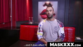 MaskXXX.com - Calving's ripped inked physique shines during masturbation