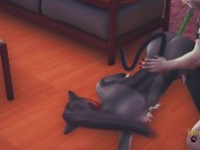 Genshin Impact Furry - Zhongli anal dildo(Uncensored)