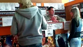 Video Store Transforms into Wild Hardcore Gangbang Playground