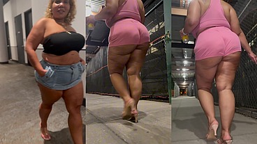 Boricua Mami - Legs Crossed - Mini Skirt - Fat Ass - BBW