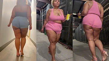 Boricua Mami - Legs Crossed - Mini Skirt - Fat Ass - BBW