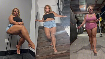 Boricua Mami - Legs Crossed - Mini Skirt - Fat Ass - BBW
