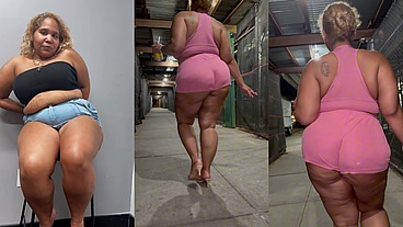 Boricua Mami - Legs Crossed - Mini Skirt - Fat Ass - BBW