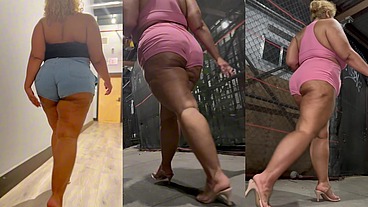 Boricua Mami - Legs Crossed - Mini Skirt - Fat Ass - BBW