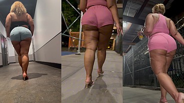 Boricua Mami - Legs Crossed - Mini Skirt - Fat Ass - BBW