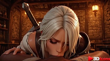 Ciri couldn't handle the order, so to make up for the loss, the local mayor had sex with her right there at the hotel [AI]