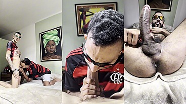 meu amigo me fez mamar a rola dele depois do jogo