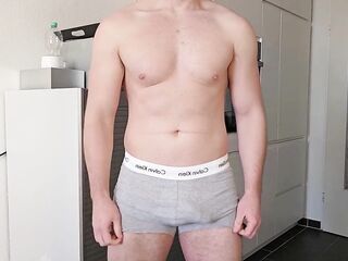 PhantomGentX Kitchen Vigour! Gracious Dom Positions Muscles & Cums Large Dong Wild