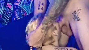 Submissive slut takes a deepthroat and worships big cock