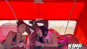 Mariana & Aoki Share Cock-Hungry Passionate Threesome Delightfully