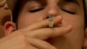 Stunning Kenny Crusoe Smoke And Jerks Off In Bed