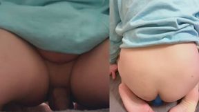 Riding my dildo until I cum