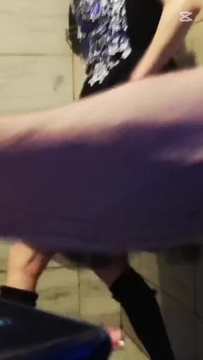 Spontaneous Sex in Nightclub Toilet - Kate Kravets Leaves with Torn Panties