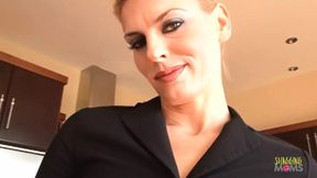 Blond Brawler Swallows Dick&#x1F32D; in Dirty Intercourse Amidst Cum-filled Kitchen Chaos